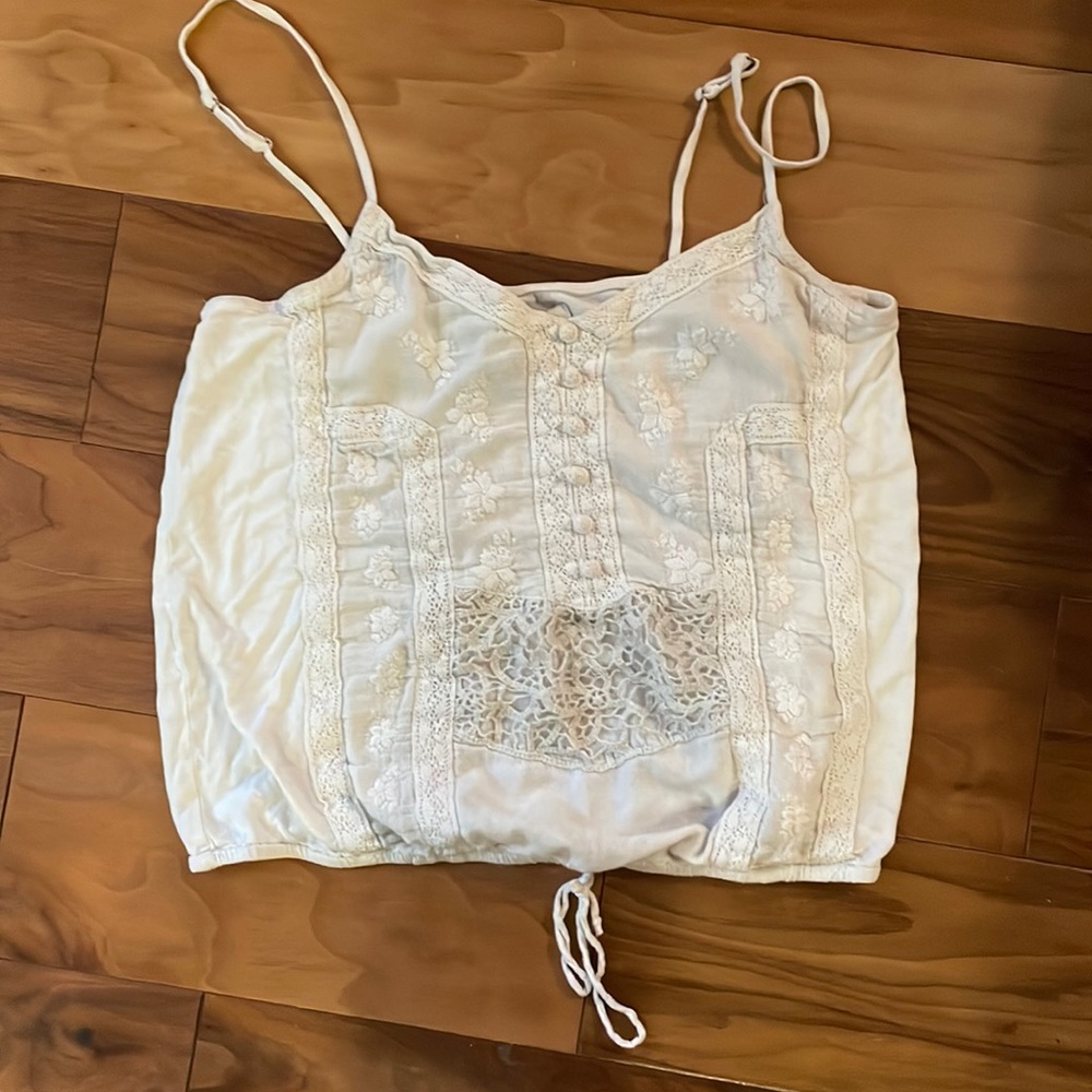 Cute white boho top